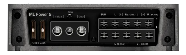 Hertz ML POWER 5 kanals forsterker 950W RMS @ 2ohm 