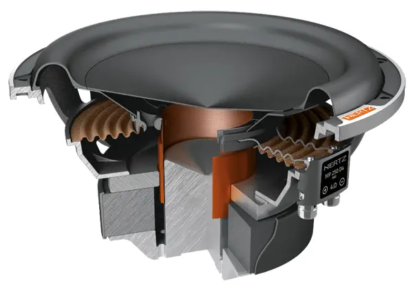 Hertz MP250D43 10" Subwoofer 4+4ohm 1200W max / 600W RMS 