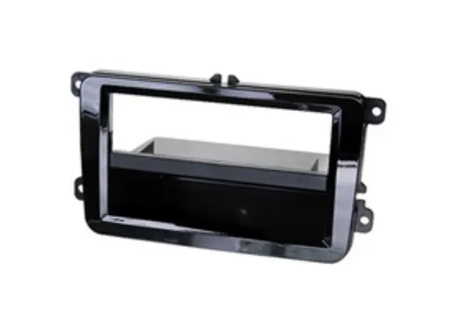 InCarTec Premium monteringsramme 1-DIN VW/Skoda RCD/RNS-formfaktor (Sort piano) 