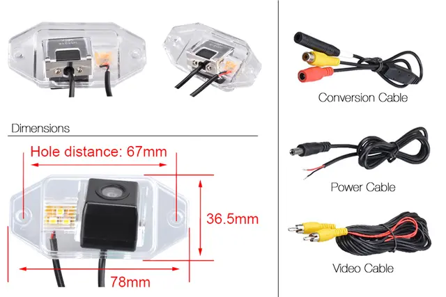 InCarTec Ryggekamera (NTSC) Toyota Land Cruiser 120/150 (2003 -->) 
