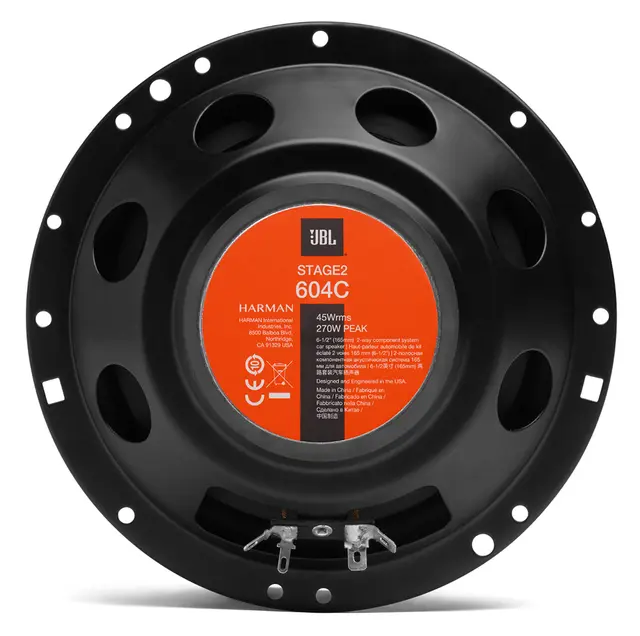 JBL Komponentsett STAGE2 6½" 270W max, 6½", 2-veis komponentsett 