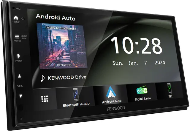 KENWOOD DMX5023DABS CarPlay Android Auto BT, DAB+, Shortbody, A.Auto, CarPlay ++ 