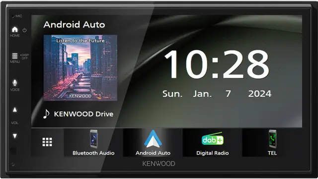 KENWOOD DMX5023DABS CarPlay Android Auto BT, DAB+, Shortbody, A.Auto, CarPlay ++ 
