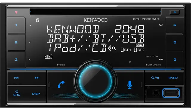 KENWOOD DPX7300DAB 2DIN CD RADIO DAB BT USB/IPHONE 