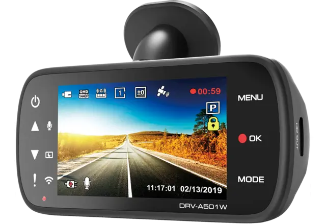 KENWOOD DRV-A501W DashCam DashCam med WiFi GPS App Link 