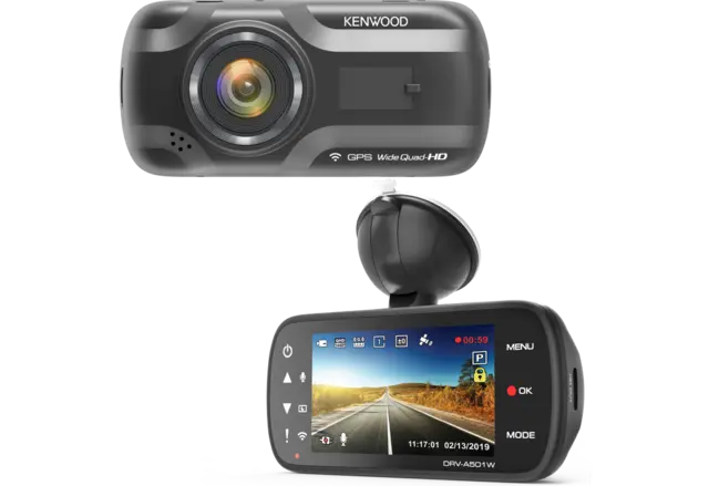 KENWOOD DRV-A501W DashCam DashCam med WiFi GPS App Link 