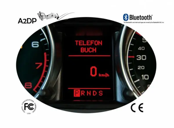 FISCON BASIC Blåtann handsfreesett Audi m/Chorus 2-3/Concert 2-3/Symph.2-3 