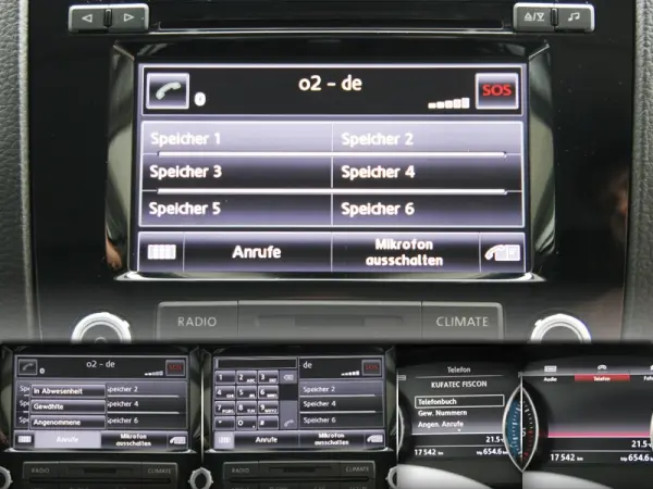 FISCON PRO Blåtann handsfreesett VW Touareg m/RCD550 