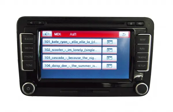 KUFATEC VW MEDIA-IN/MDI Interface Til VW Sharan/Alhambra 7N (USB) Sort 