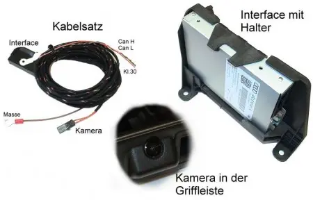KUFATEC Ryggekamera pakke Audi A4/A5 Coupe m/MMi 3G 
