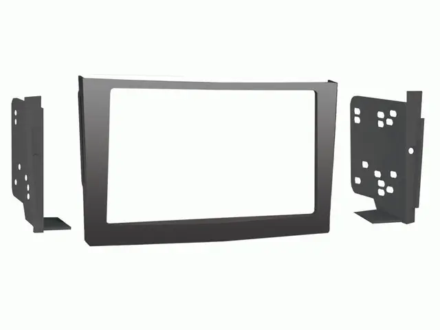 CONNECTS2 Monteringsramme 2-DIN Opel - Headunits "med knekk" Koksgrå 