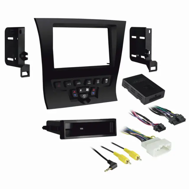 METRA Monteringssett 2-DIN (komplett) Chrysler 300 (2011 - 2014) "high gloss" 