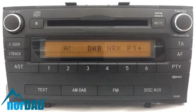 norDAB Premium DAB-integrering Toyota (og Lexus u/Navi) (2006-2016) 