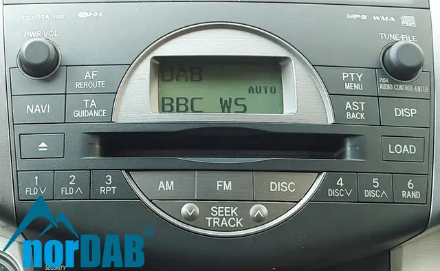 norDAB Premium DAB-integrering Toyota (og Lexus u/Navi) (2006-2016) 