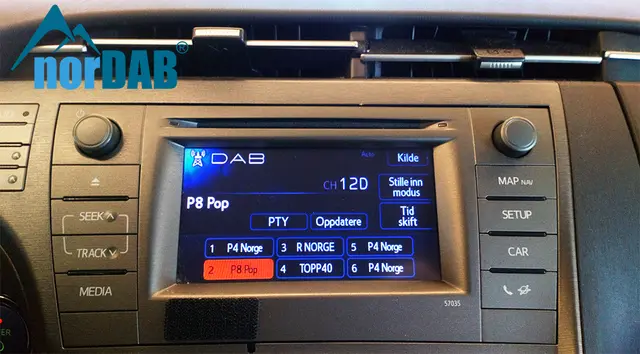 norDAB Premium DAB-integrering Toyota (og Lexus u/Navi) (2006-2016) 