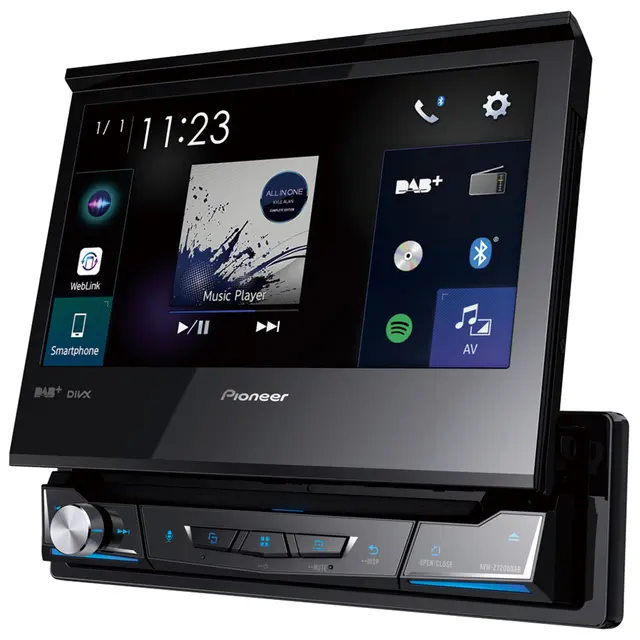 PIONEER AVH-Z7200DAB 1 DIN DVD DAB BT USB/IPHONE 7" 