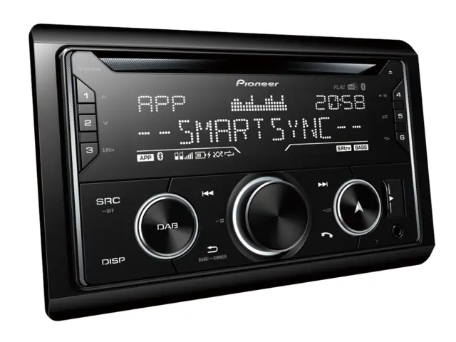 PIONEER FHS-820DAB 2 DIN CD-spiller med usb, bluetooth 