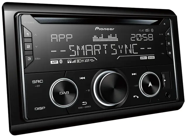 PIONEER FHS-820DAB 2 DIN CD-spiller med usb, bluetooth 