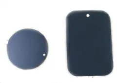 uniDAB metallplater for magnetholdere Universal selvklebende metallplater
