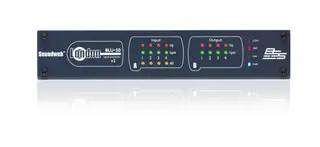 BSS BLU50v2 Soundweb DSP, 4 inn / 4 ut 48 kanals Signal Processor med  BLU link