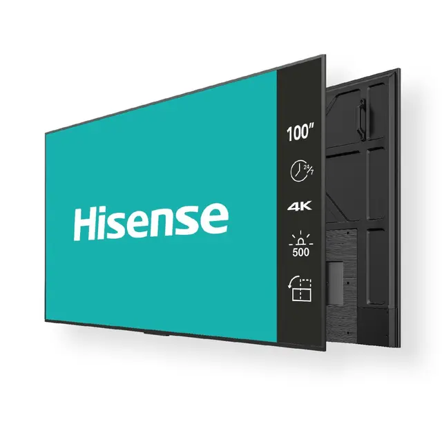 Hisense 100" 24/7 UHD 4K 500 nits Android 9.0 Portrait &Landscape 