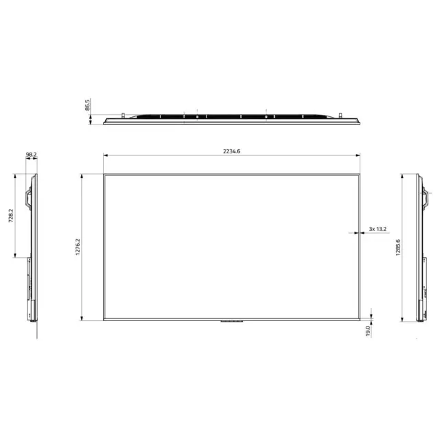 Hisense 100" 24/7 UHD 4K 500 nits Android 9.0 Portrait &Landscape 