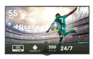 Hisense 55" 24/7 UHD 4K 500 nits Android 7.0 E-LED