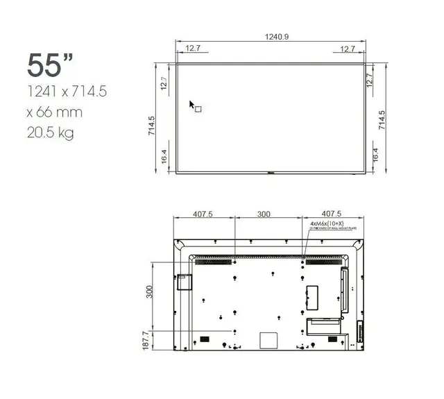 Hisense 55" 24/7 UHD 4K 500 nits Android 7.0 E-LED 