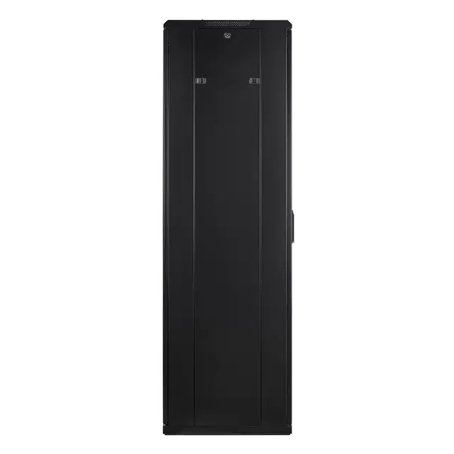 LinkIT Nettverksskap 42U svart B600xD600xH1983 , glass - perforert 