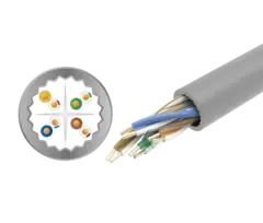 LinkIT Cat.6 U/UTP LSZH Hvit 305m Kan stiftes, AWG24/1 LSZH, uten påskrift