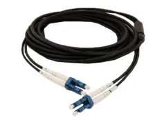 LinkIT fiber outdoor 2 x LC/LC OS2 100m TPU kappe, duplex, 9/125, svart