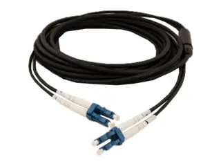 LinkIT fiber outdoor 2 x LC/LC OS2 100m TPU kappe, duplex, 9/125, svart