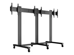Multibrackets TV gulvstativ 3 skjermer 40-55", 800x400, maks 120kg på hjul