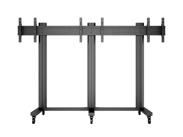 Multibrackets TV gulvstativ 3 skjermer 40-55", 800x400, maks 120kg på hjul 