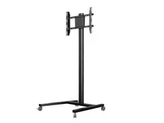 Multibrackets TV gulvstativ Single 180 Svart, 50kg, 700x400, 32-65" på hjul