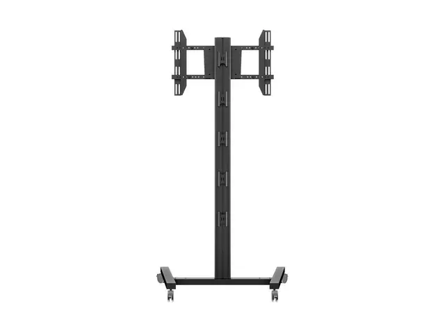 Multibrackets TV gulvstativ Single 180 Svart, 50kg, 700x400, 32-65" på hjul 