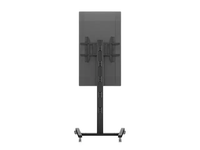 Multibrackets TV gulvstativ Single 180 Svart, 50kg, 700x400, 32-65" på hjul 