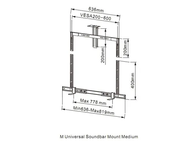 TV veggfeste Soundbar og kamera holder Kun holder til soundbar og kamera ! 