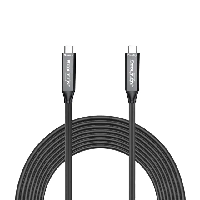 Stoltzen AOC FLEX USB-C Hybrid C-C 7,5 m USB 5Gbps | DP1.4 (2lane) | 60W 