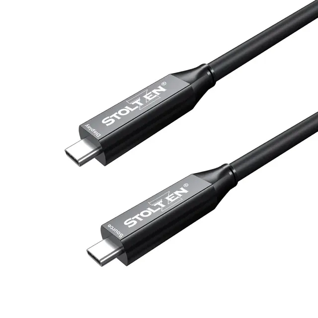 Stoltzen AOC FLEX USB-C Hybrid C-C 7,5 m USB 5Gbps | DP1.4 (2lane) | 60W 