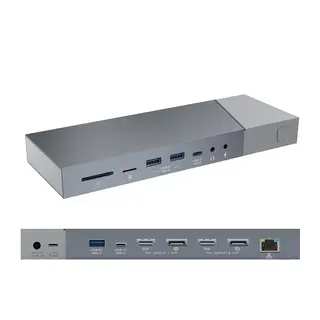 Stoltzen DisplayLink Pro Dock USB-C / USB-A Input - 2xHDMI / DP