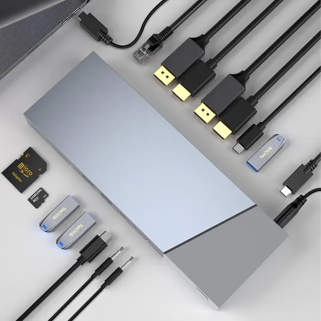 Stoltzen DisplayLink Pro Dock USB-C / USB-A Input - 2xHDMI / DP 