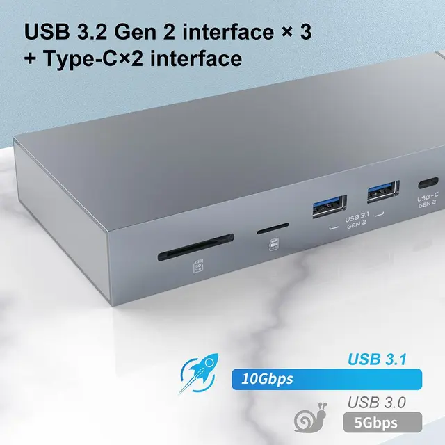 Stoltzen DisplayLink Pro Dock USB-C / USB-A Input - 2xHDMI / DP 