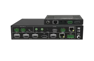 Stoltzen SSM42T 18G Matrix Switcher 4x2 1x DP MST+, 3x HDMI, 2x lyd &amp; HDbaseT