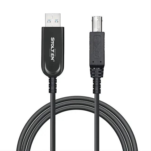 Stoltzen AOC USB 3.2 Gen2 A-B 15 m 10Gps Gen2 | USB 3.0/2.0/1.1 compatible 