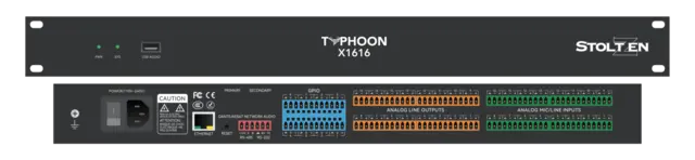 Stoltzen Typhoon X1616 DSP DSP Analog 16x16 | USB 