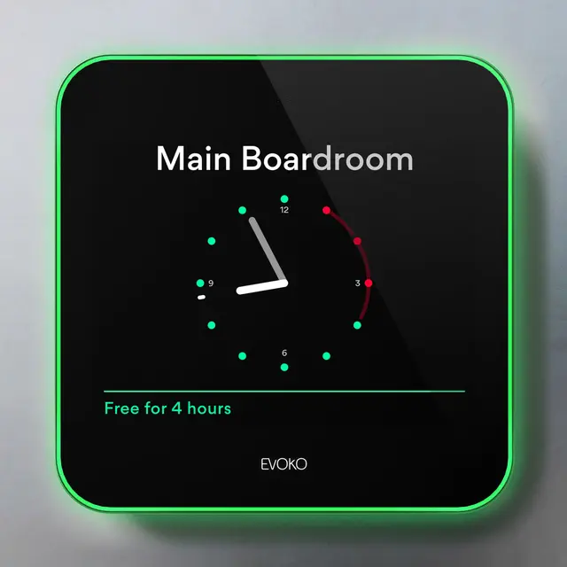 Evoko Liso Room Manager 8" touch Møterom bookingpanel 