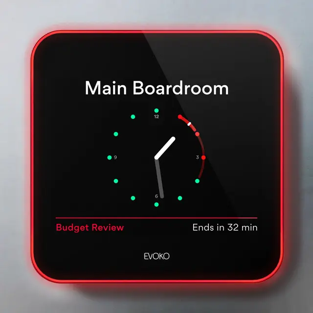 Evoko Liso Room Manager 8" touch Møterom bookingpanel 