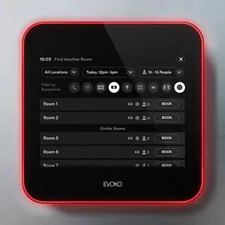 Evoko Liso Room Manager 8" touch Møterom bookingpanel