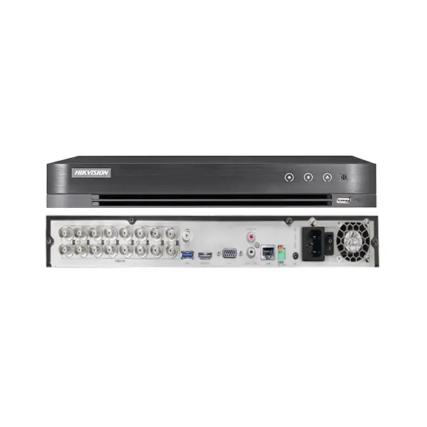 Hikvision DS-7216HQHI-K2/P DVR 16-ch 16-ch 1080p 1U H.265 POC DVR 